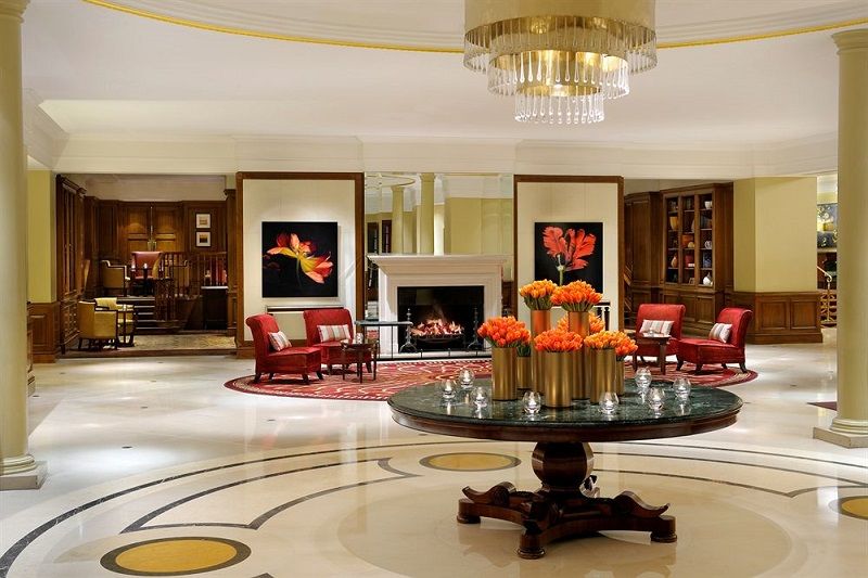 Hotel Jw Marriott Grosvenor House Londra Interno foto The lobby of the Mandarin Oriental, London