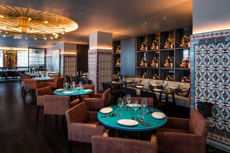 Hotel Jw Marriott Grosvenor House Londra Esterno foto Interior of the restaurant